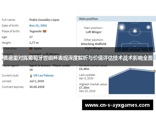 佩德里对阵葡萄牙世俱杯表现深度解析与价值评估技术战术影响全面